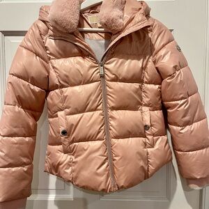 Michael Kors Girls faux fur jacket size 10 to 12.